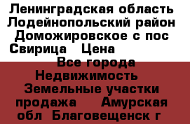 Ленинградская область Лодейнопольский район Доможировское с/пос Свирица › Цена ­ 1 700 000 - Все города Недвижимость » Земельные участки продажа   . Амурская обл.,Благовещенск г.